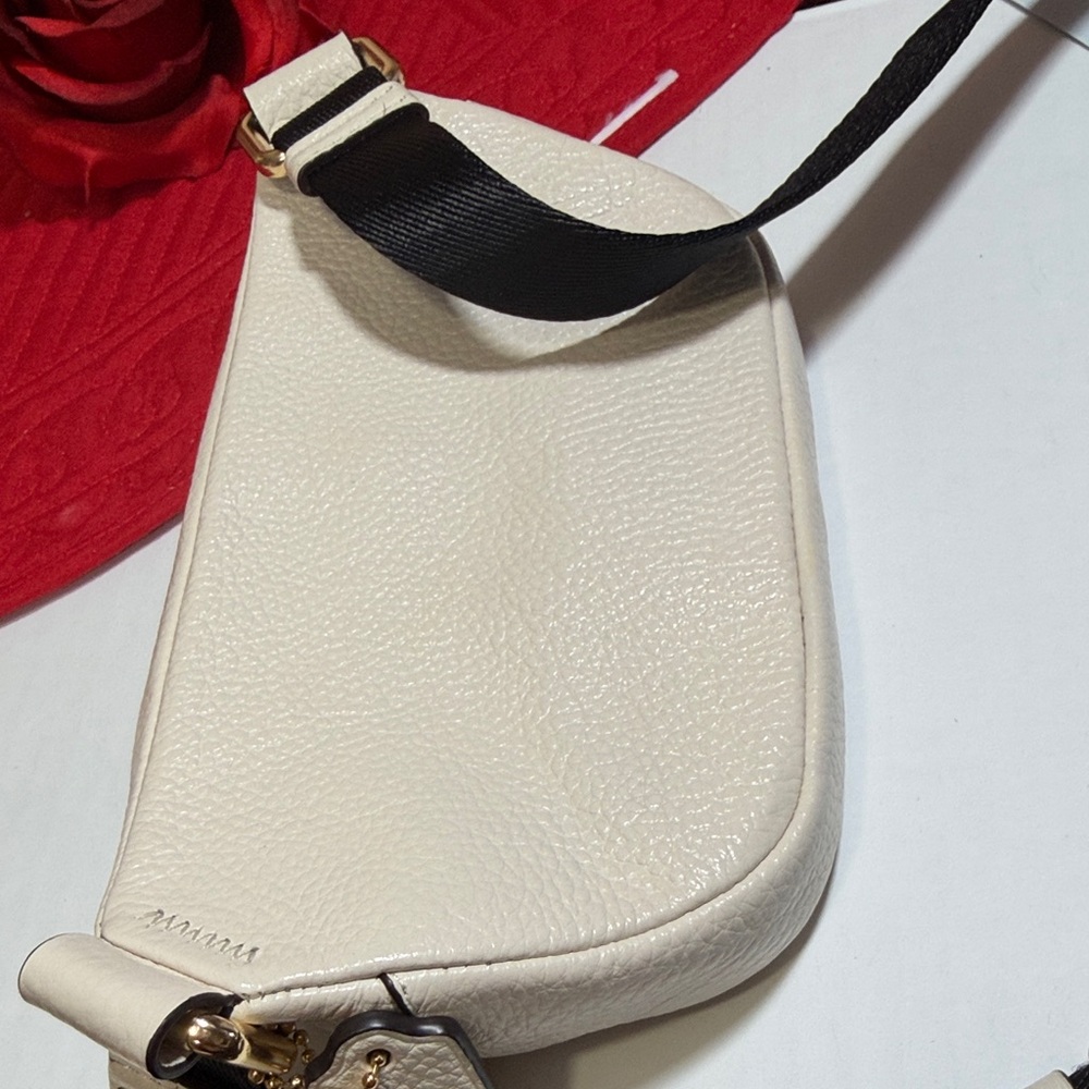 Coach Ivory Belt Bag with Gold Accents - Picture 5 of 9